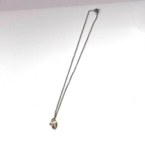 Sterling Silver Heart Necklace - Picture 3 of 4